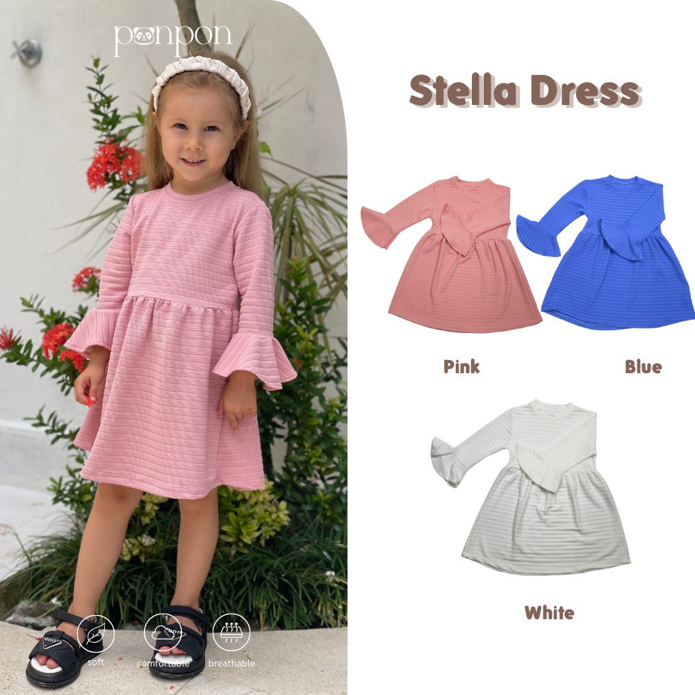 STELLA DRESS | Dress Anak Perempuan PONPON