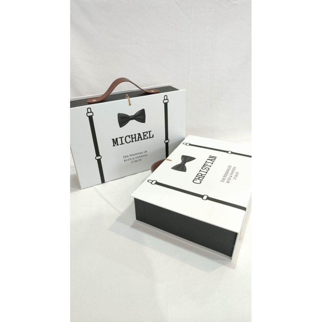 

Box Bridesmaid Bestmen TIPE KOPER LARGE Hardbox Laminasi Doff Min order 3 pcs