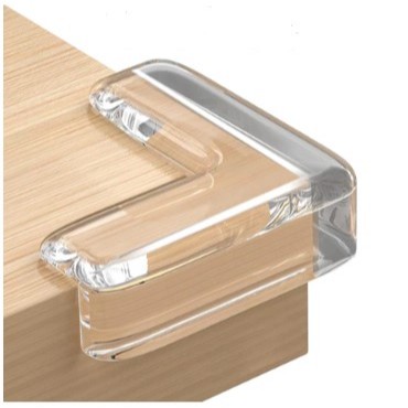 Pelindung sudut meja Pelindung Karet Pelindung Siku Meja Silicone Pengaman Sudut Meja Model L / Kare