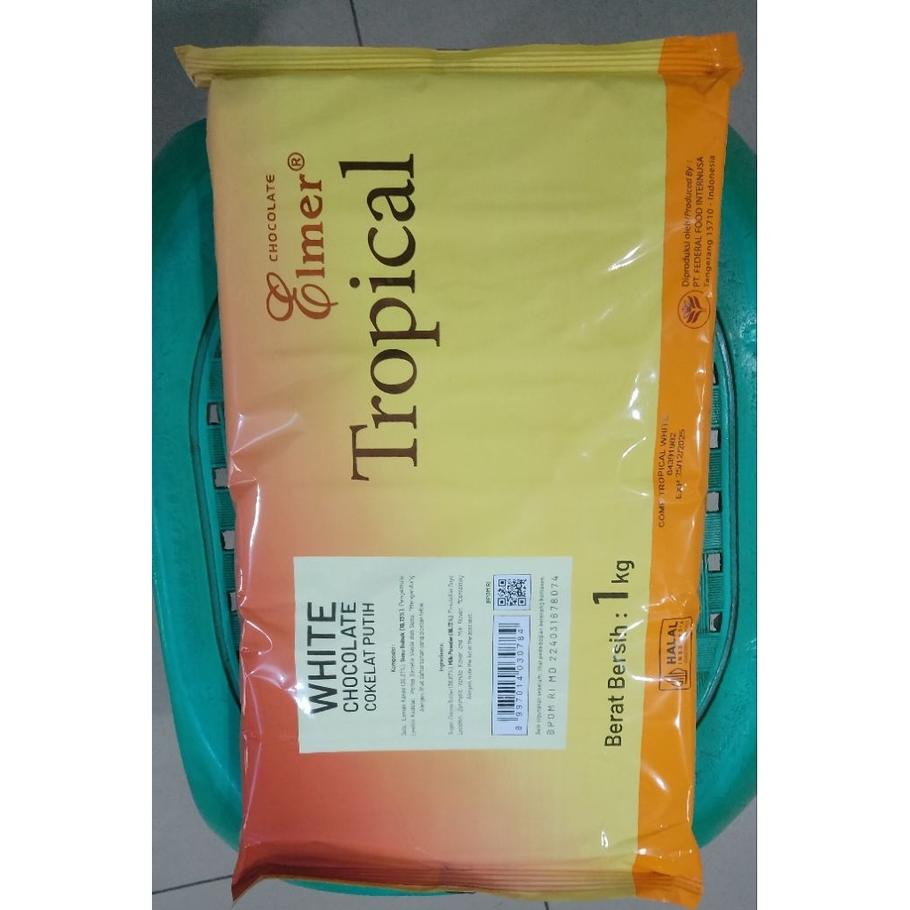

Elmer Tropical White Chocolate Cokelat 1kg / coklat batang / coklat