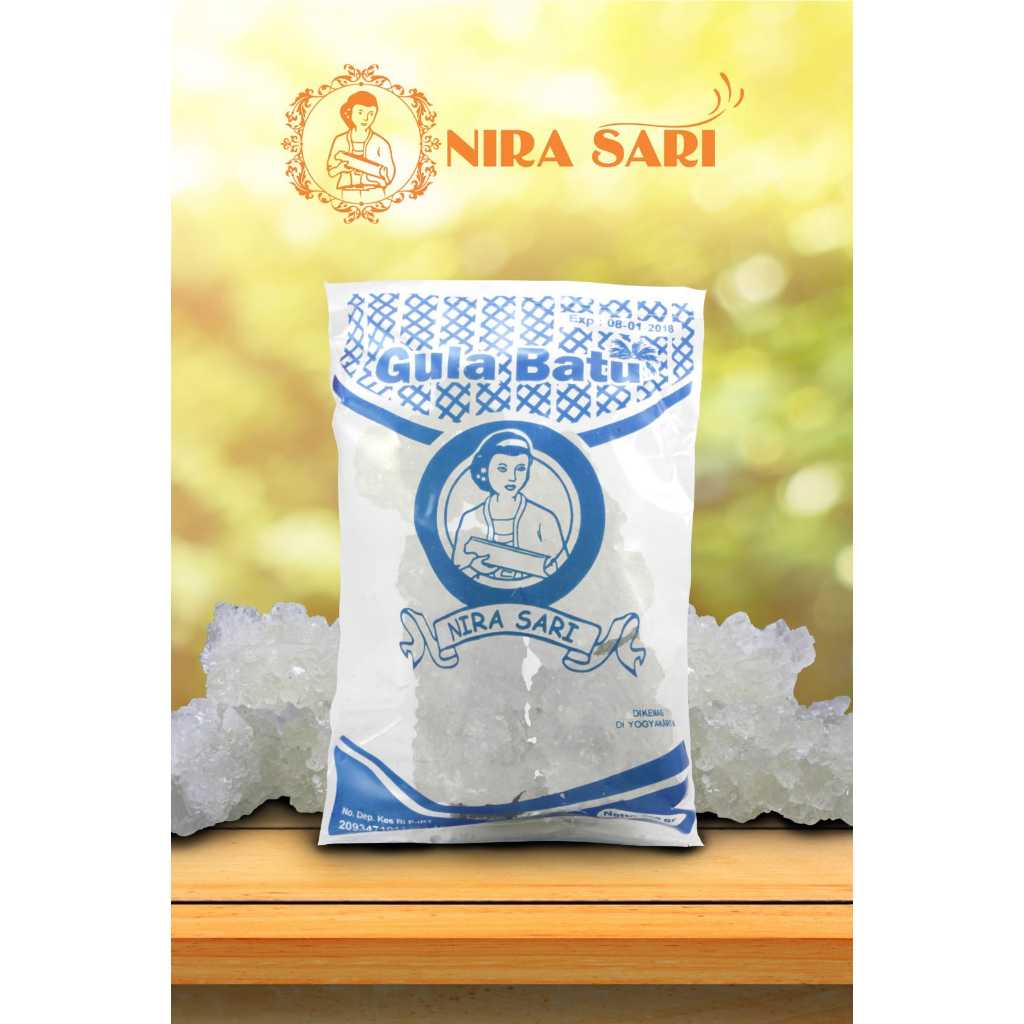 

Gula Batu Kuning dan Gula Batu Putih Merk Nira Sari Kemasan 500gr