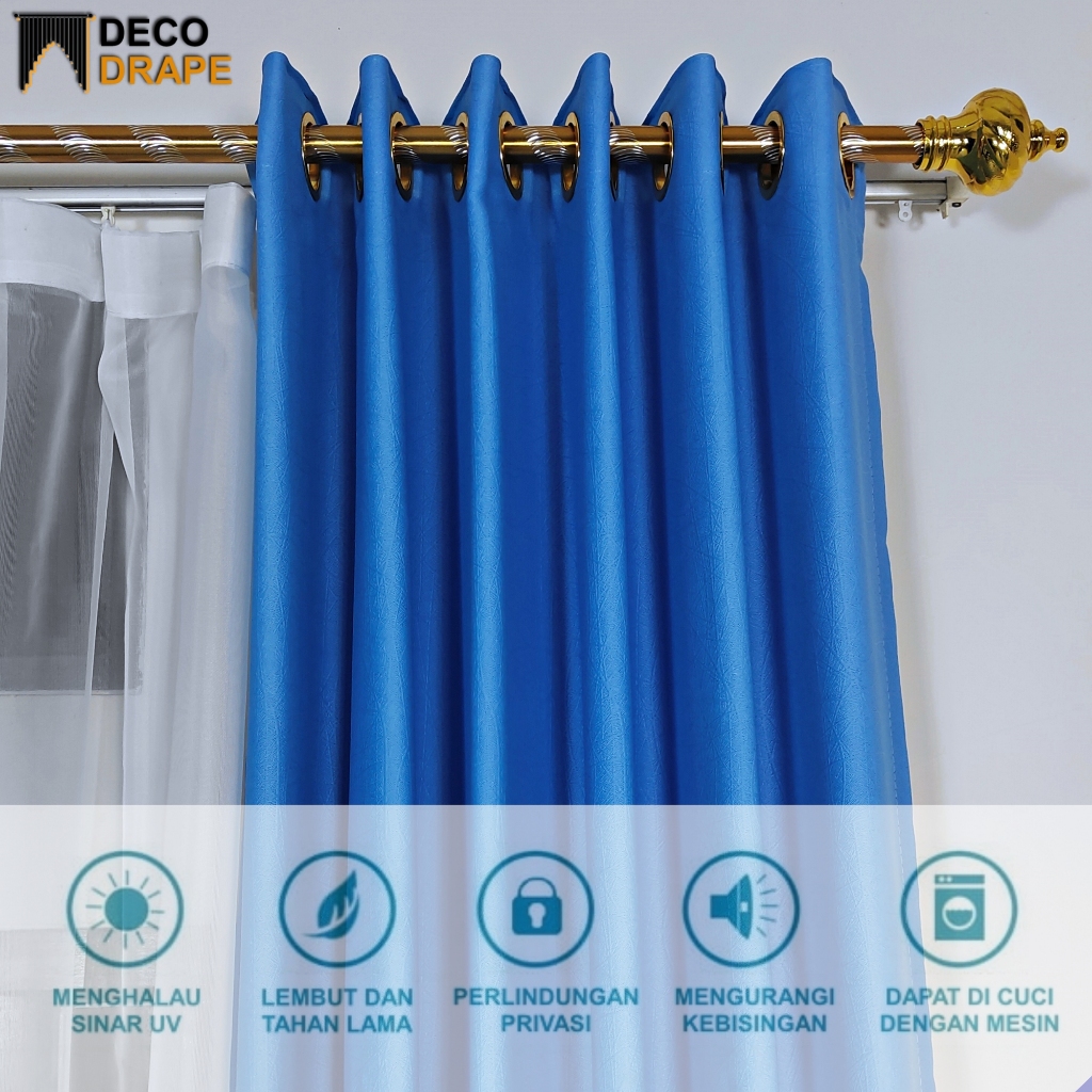 Gorden Poni Atas Pintu Untuk Pasangan Gorden Polosan