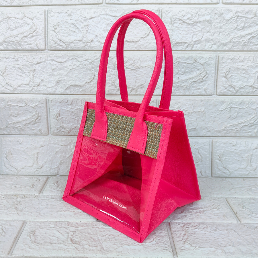 

Tas Parcel Mendong Isi 2 Toples (Pink) Keranjang Hampers Mika Hari Raya