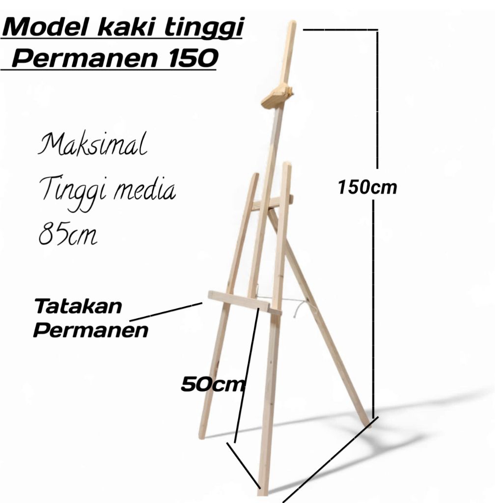 

Standing wooden easel 150cm KAKI TINGGI (PERMANEN) DR. EASEL