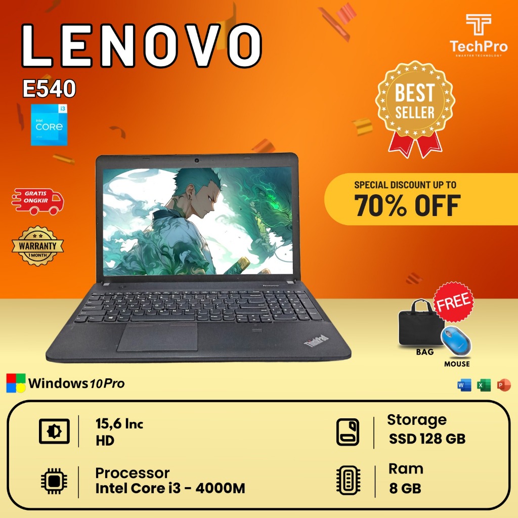 Laptop Lenovo E540 I3 Gen 4 Termurah