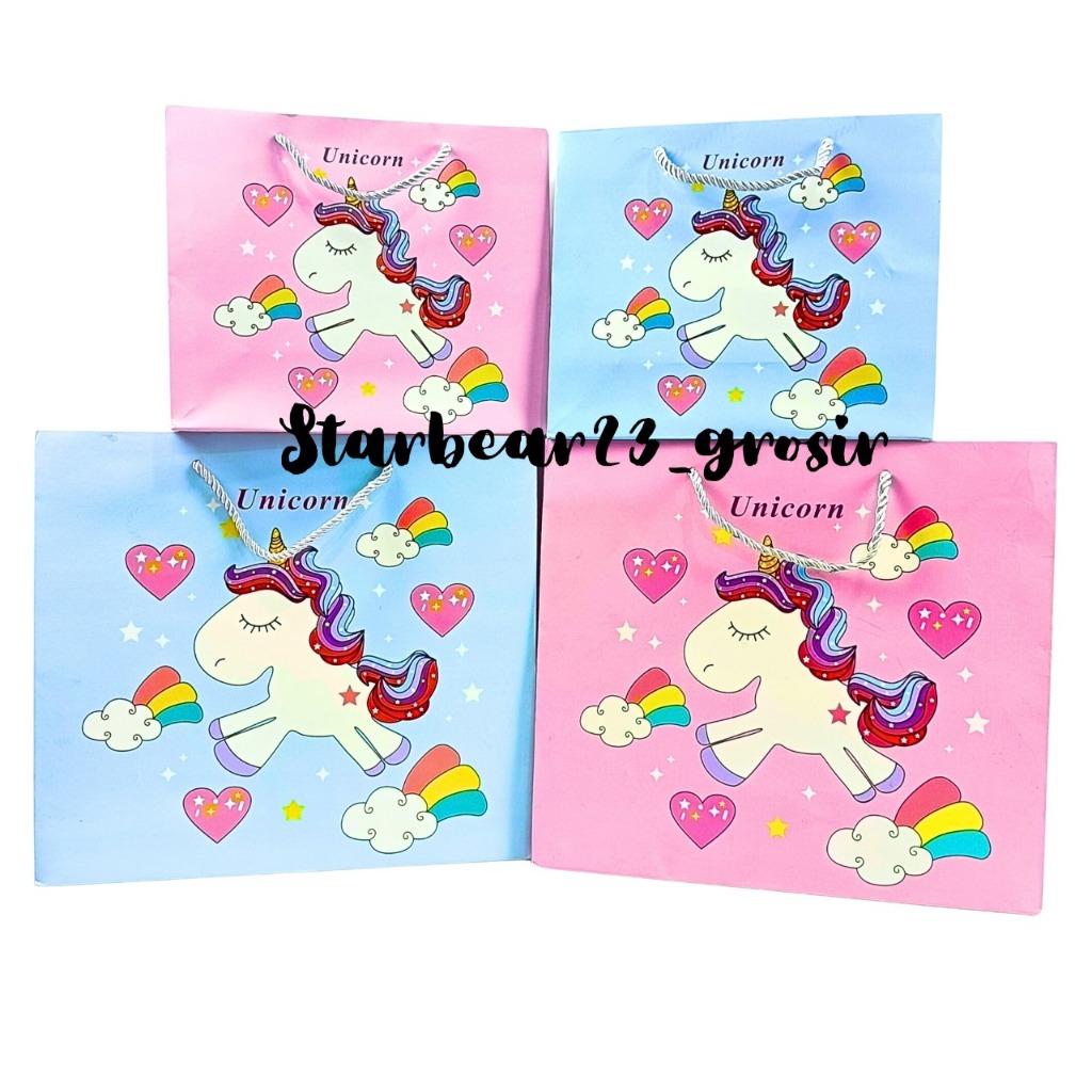 

Paperbag Unicorn Tanpa Pita Size Medium dan Large