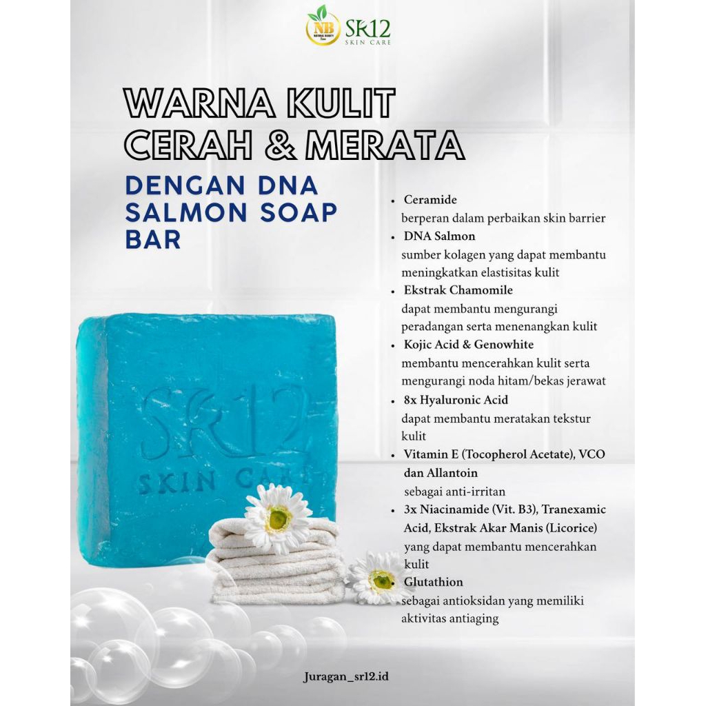Sabun DNA Salmon | DNA Bar Soap | Sabun Pencerah