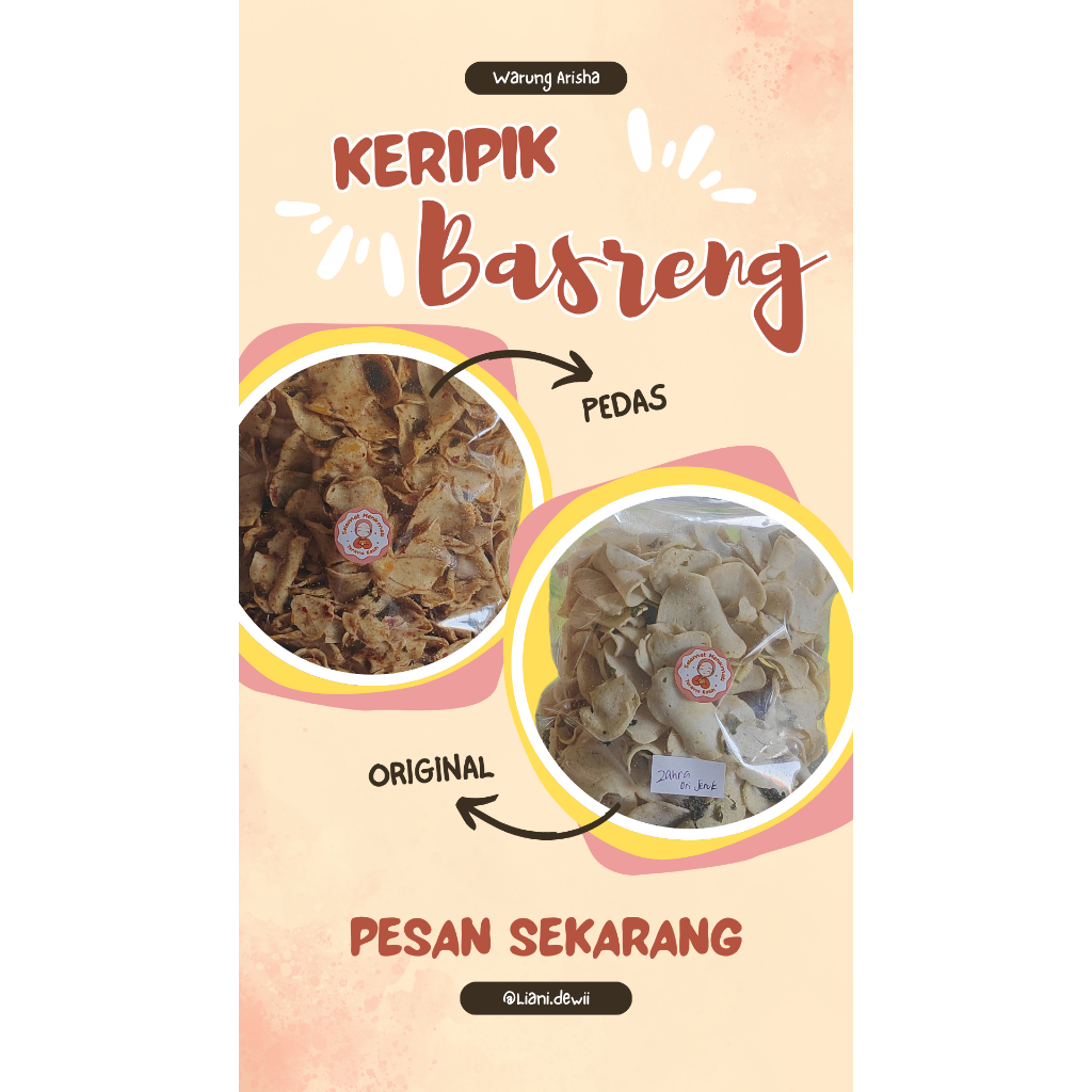 

cemilan keripik basreng 250gr