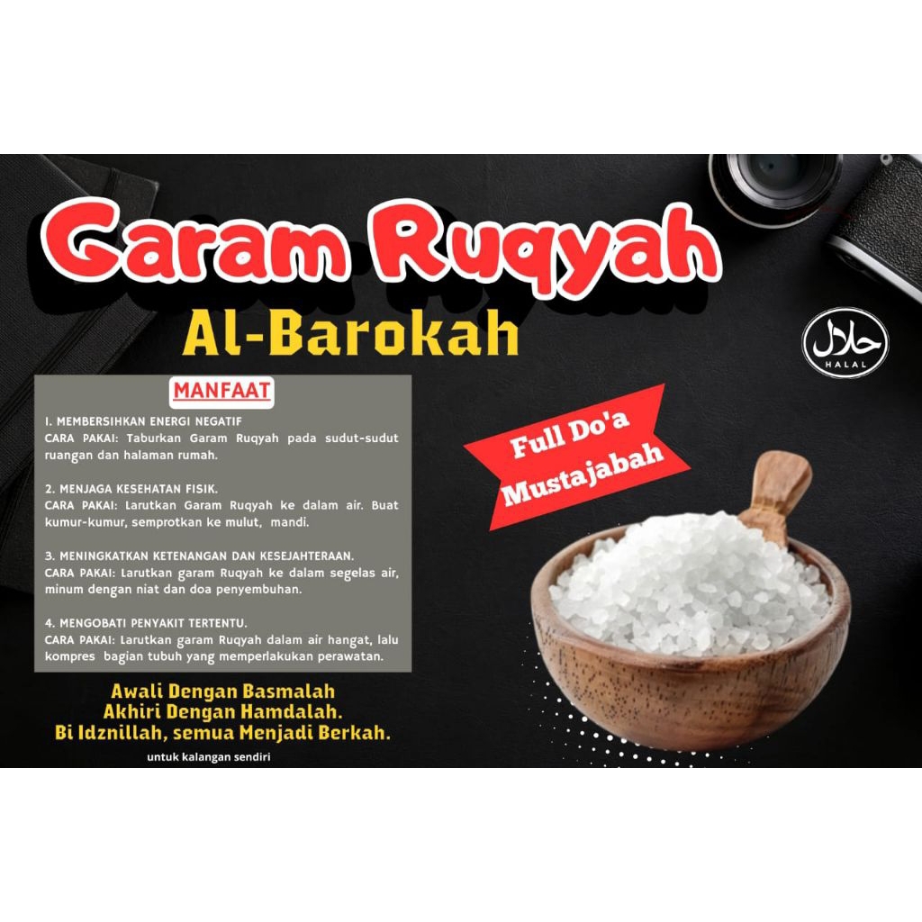 

GARAM RUQYAH ½KG BISA MENYEMBUHKAN PENYAKIT