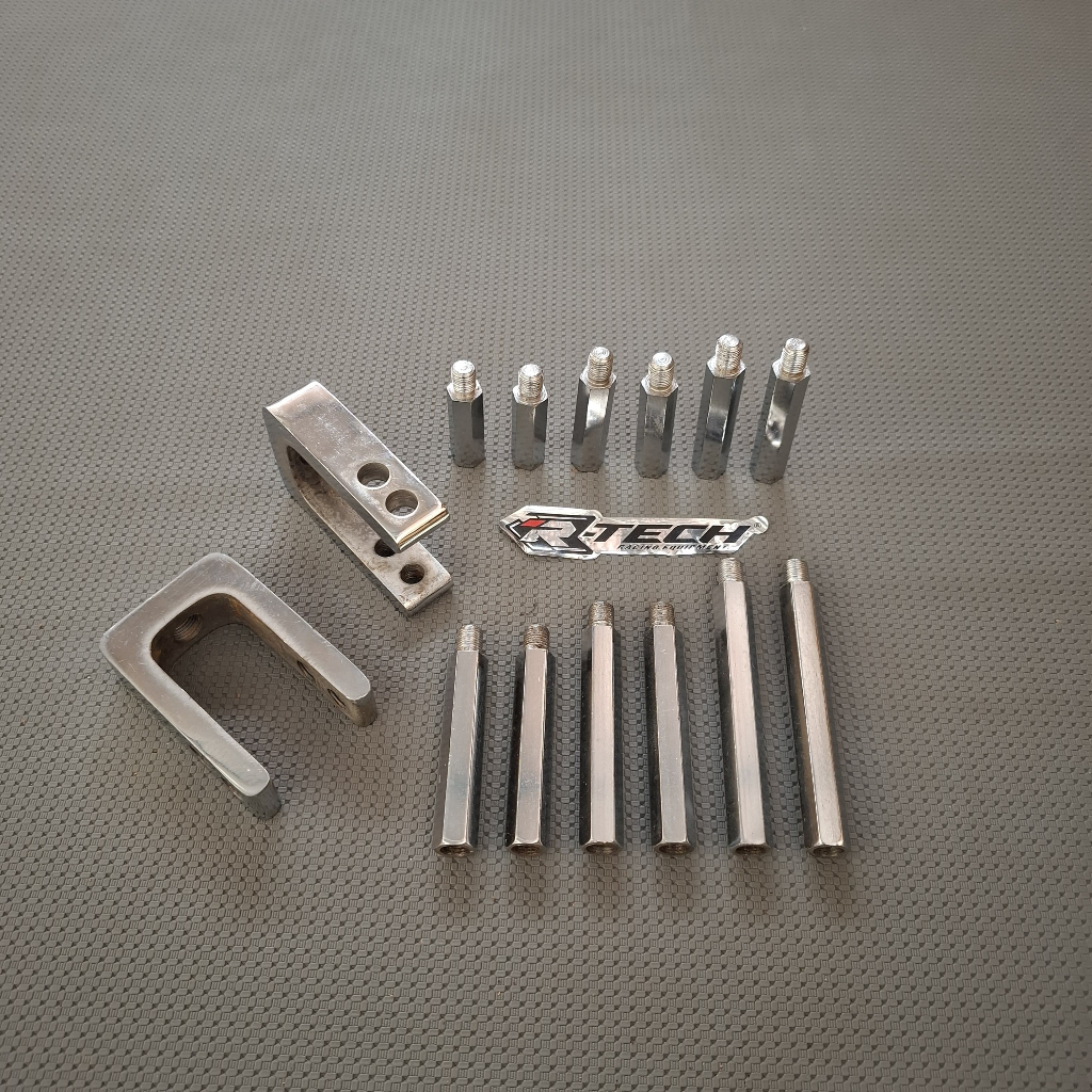 PAKET PENINGGI SHOCK DEPAN BELAKANG CRF // SET PENINGGI MONO SHOCK DEPAN BELAKANG CRF 150 L