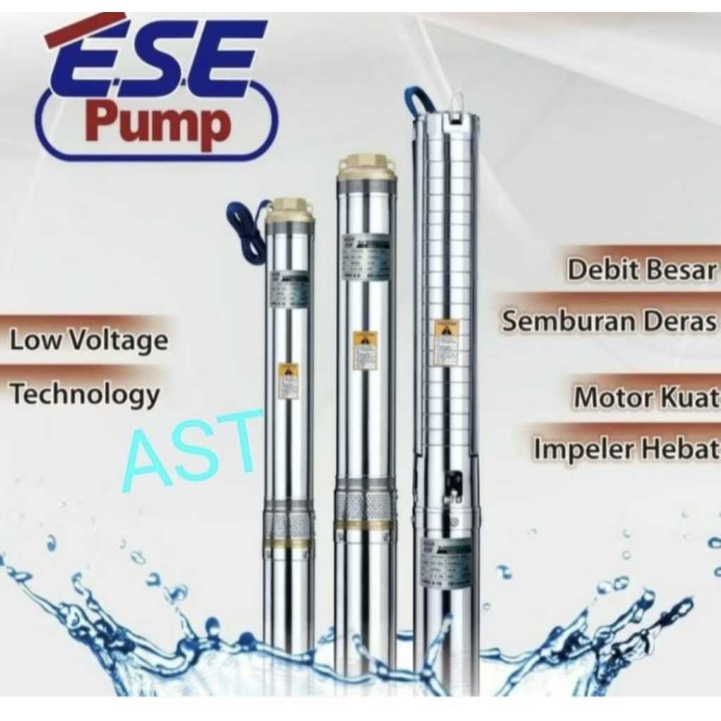 POMPA SATELIT 16 KUBIK - POMPA SUBMERSIBLE PUMP  3 HP 4" SDK 16-9 (220v) SET / ESE NATIONAL