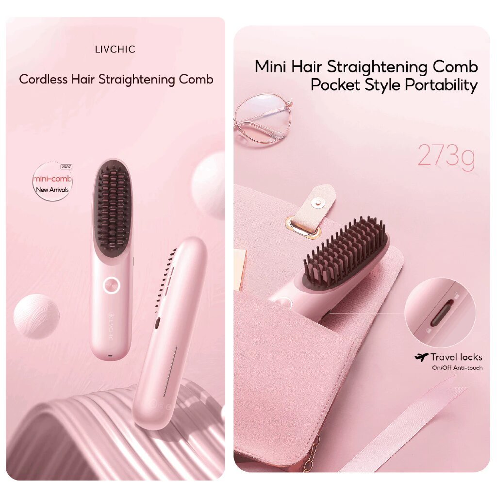 Livchic catokan hair dryer + Sisir Styling Hot Air Comb ONE STEP SISIR PENGERING RAMBUT 550W F3 2-in