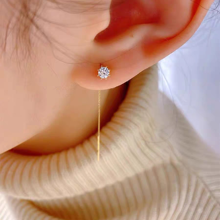 Anting Berlian Anting Panjang Anting Wanita Anting Anti Karat  Anti Luntur