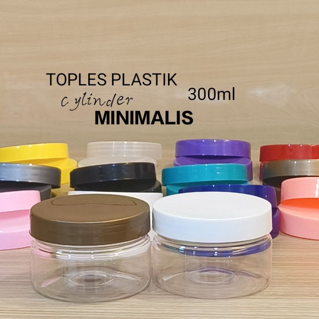 MNP_(MIN 50pc) TOPLES PLASTIK CYLINDER MINIMALIS 300ml
