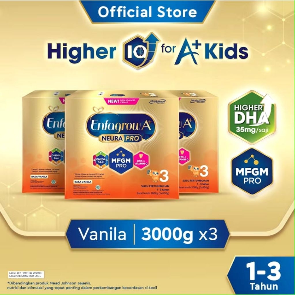 

ENFAGROW NEURAPRO VANILA 3000 GRAM (bisa nego)