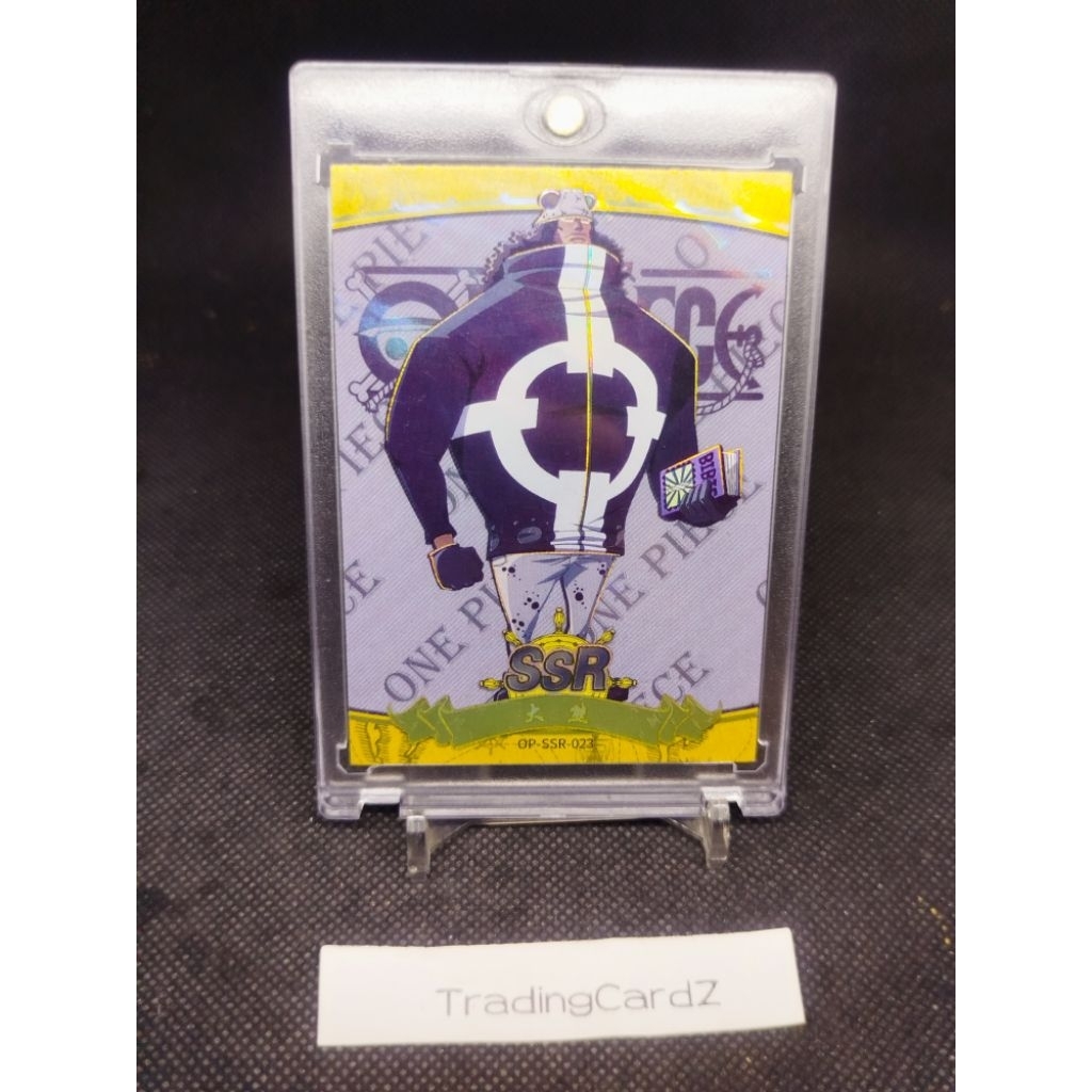 (Kartu Agak Tebal) TCG/CCG FansCard One piece SSR "The Tyrant" Bartholomew Kuma #OP-SSR-023 (dpt sle