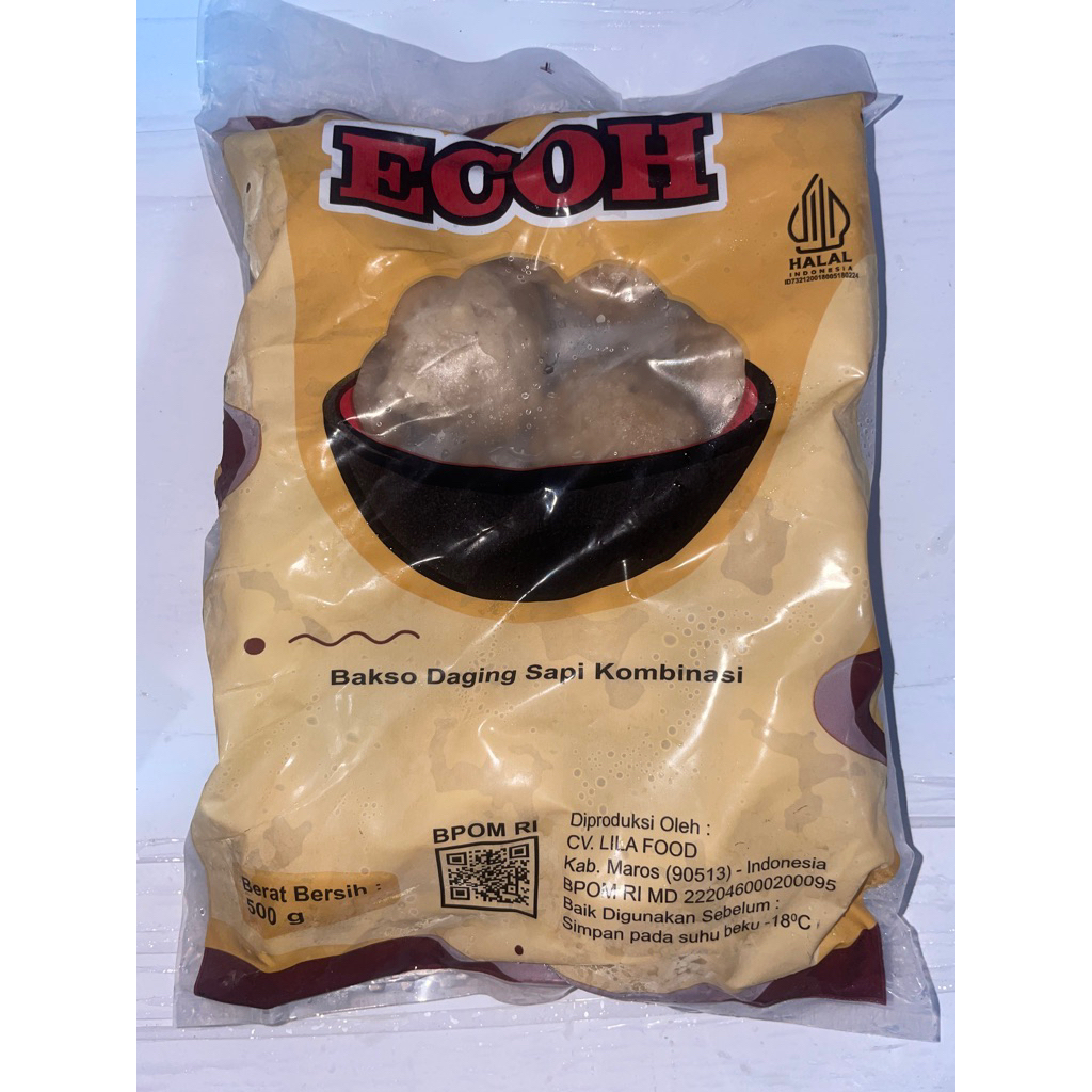 

Bakso Sapi Ecoh Jumbo 500gr - Bakso Ecoh