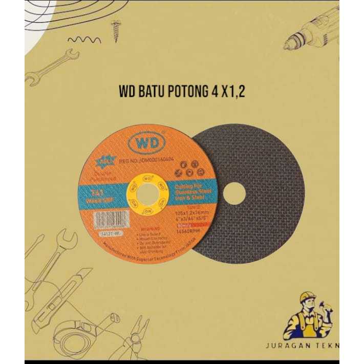 BATU POTONG GERINDA WD 4 inch / BATU POTONG GERINDA ASLI ORIGINAL WD / BATU POTONG WD 4INCH