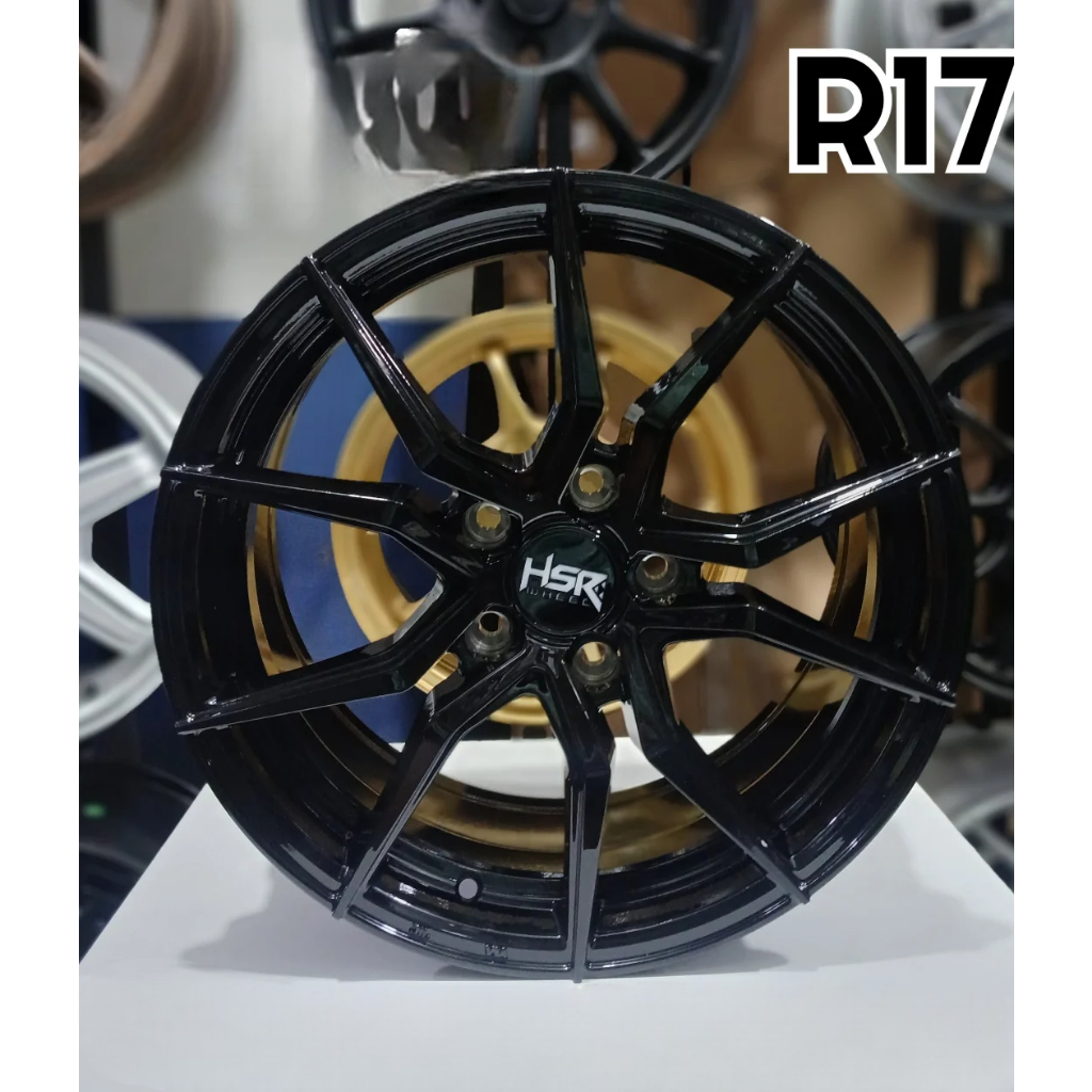 Velg mobil xpander ring 17 HSR VITAL warna hitam glossy-velg mobil rush terios ertiga ring 17