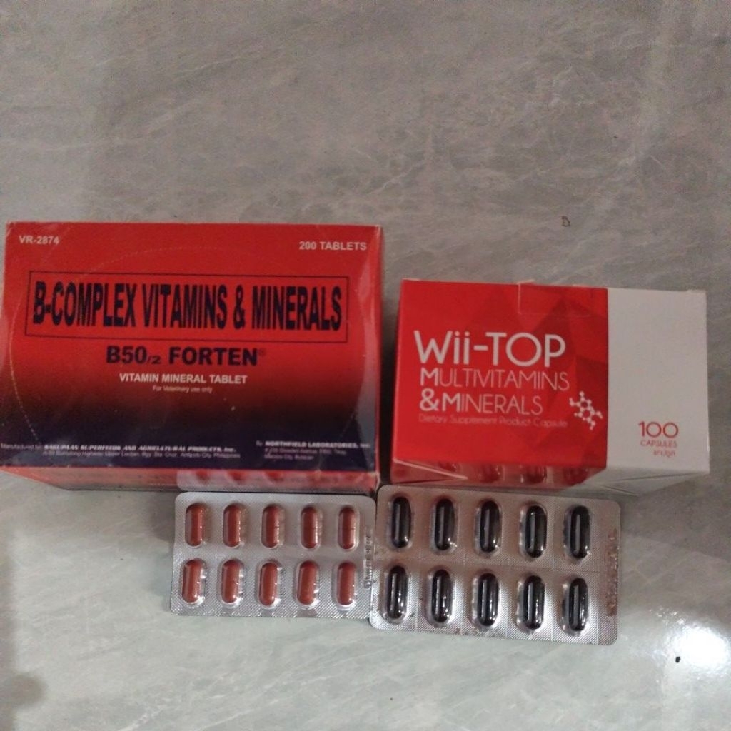 B50 FORTEN PLUS WIITOP VITAMIN MINERALS DOPING AYAM JELANG LAGA UNTUK DAYA TAHAN DAN STAMIN BERTARUN