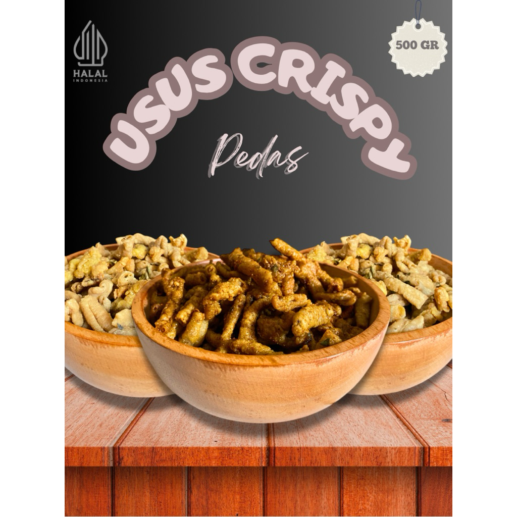 

(500 GR) Usus Ayam Crispy Rasa Pedas Cikruh Daun Jeruk Kriuk Renyah
