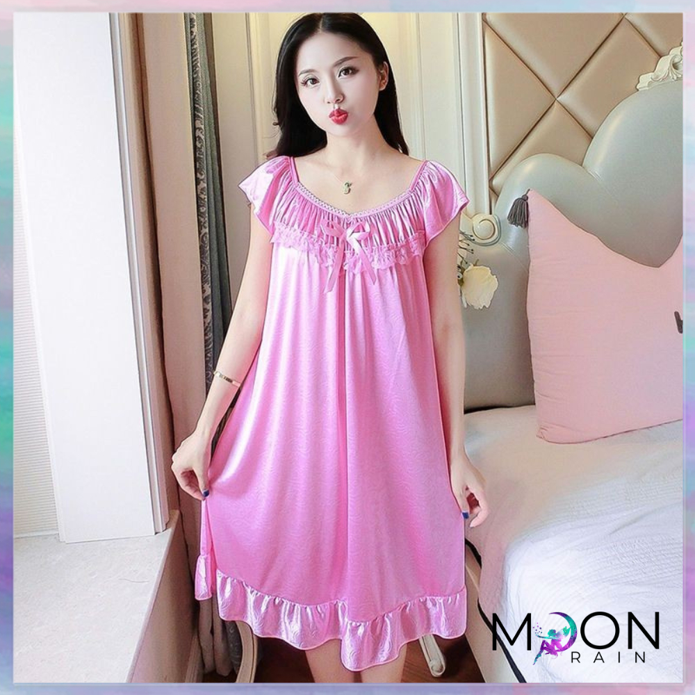 Daster Wanita Baju Tidur Kekinian Polos Piyama 1391