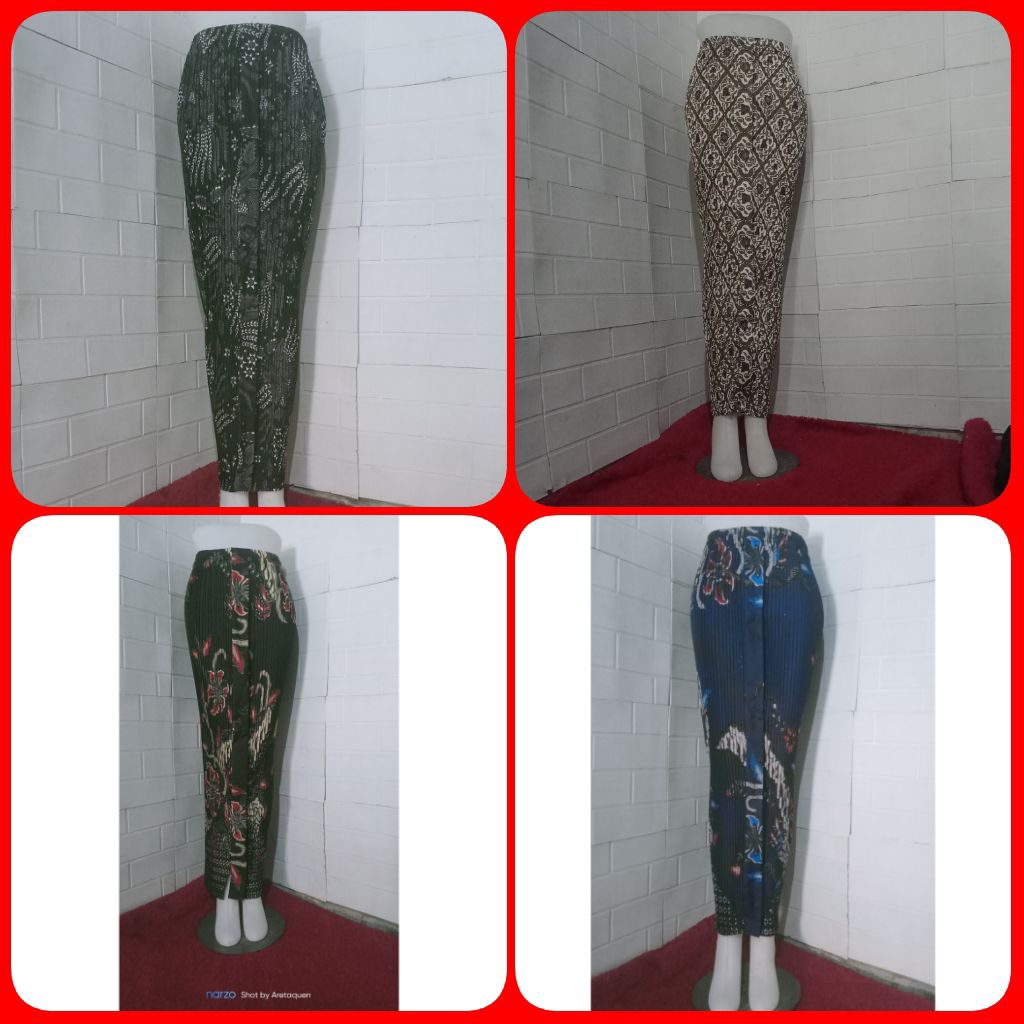 [ KONVEKSI SENDIRI ] Rok plisket batik wiru /rok plisket wisuda /bawahan batik rok jumbo rok kondang