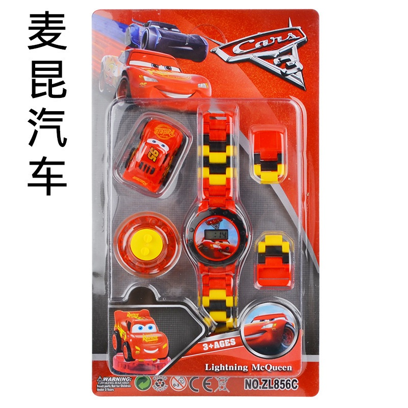 Jam Tangan Digital LED Anak LEGO Cars – Bongkar Pasang McQueen Keren