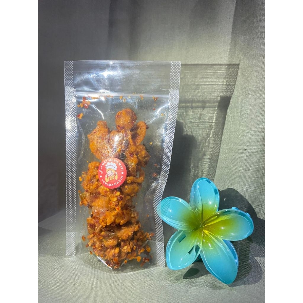 

keripik kulit pedas jeruk purut