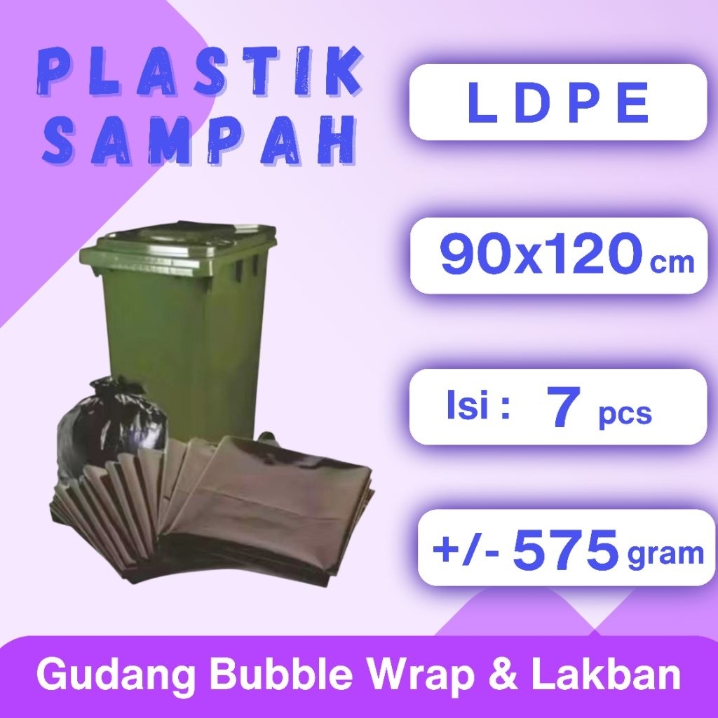 Kantong Plastik Sampah Jumbo Ukuran 90 x 120 cm