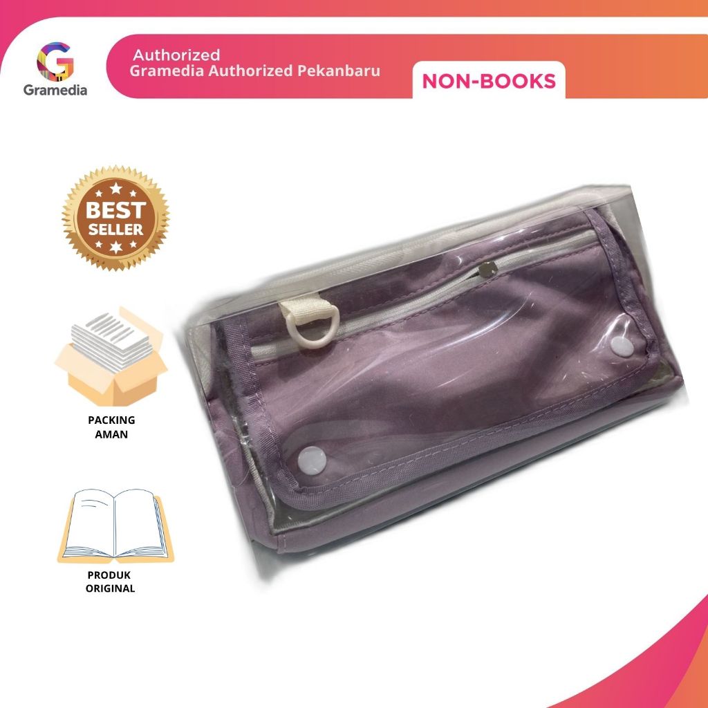 

Gramedia Pekanbaru - KAKO PENCASE WITH DISPLAY POCKET PURPLE KK-13010