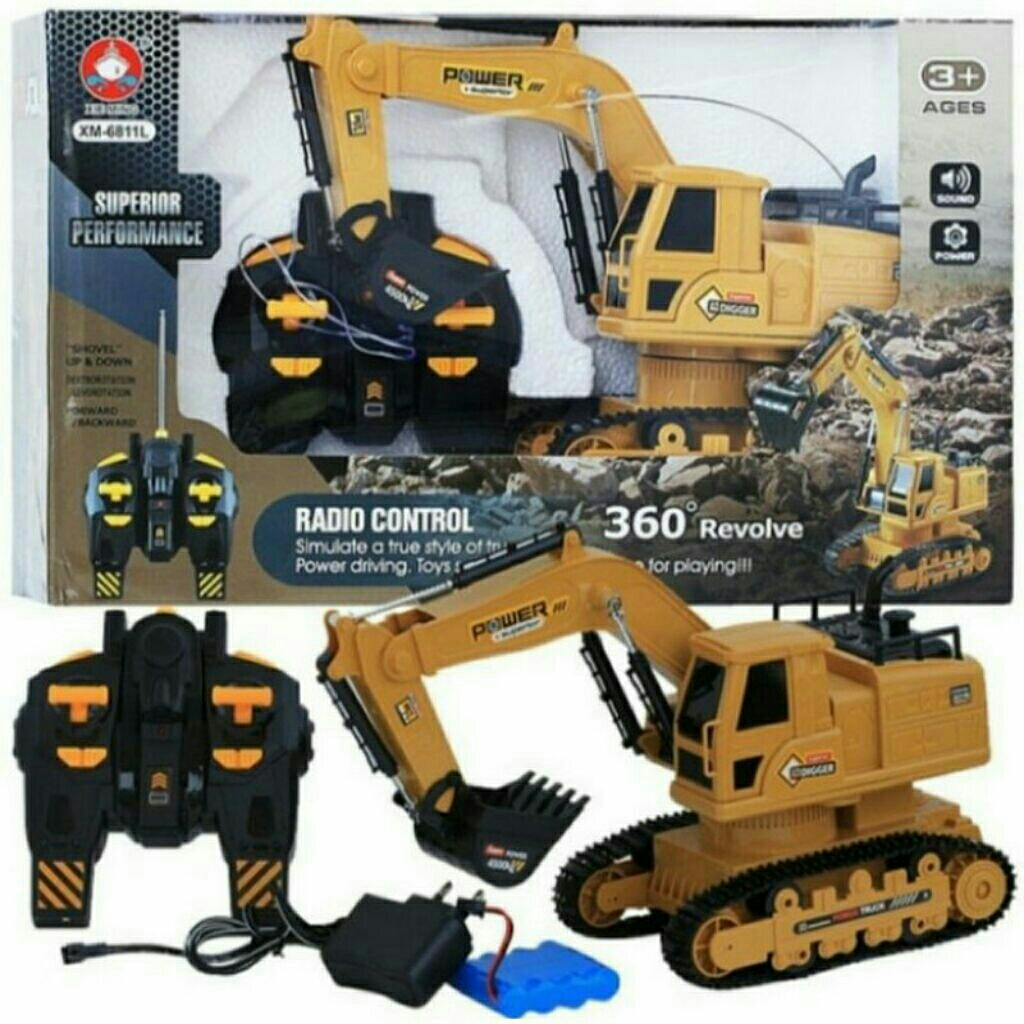 Mainan Rc excavator