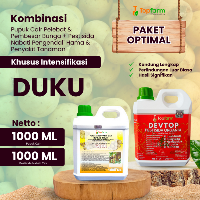 Pupuk Topfarm / Pupuk Duku Terbaik / Pupuk Pelebat Pembesar Buah Duku / Pupuk Pembesar Buah Duku / O