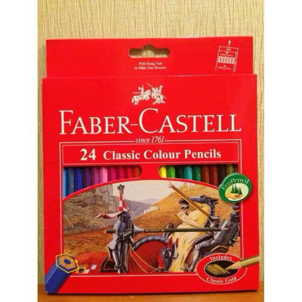 

Pensil warna 24 Faber Castell / Classic colour 24 Warna Faber Castell