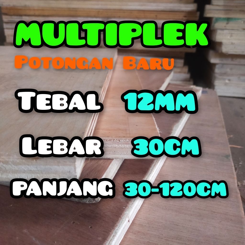 MULTIPLEK 12MM POTONGAN BARU