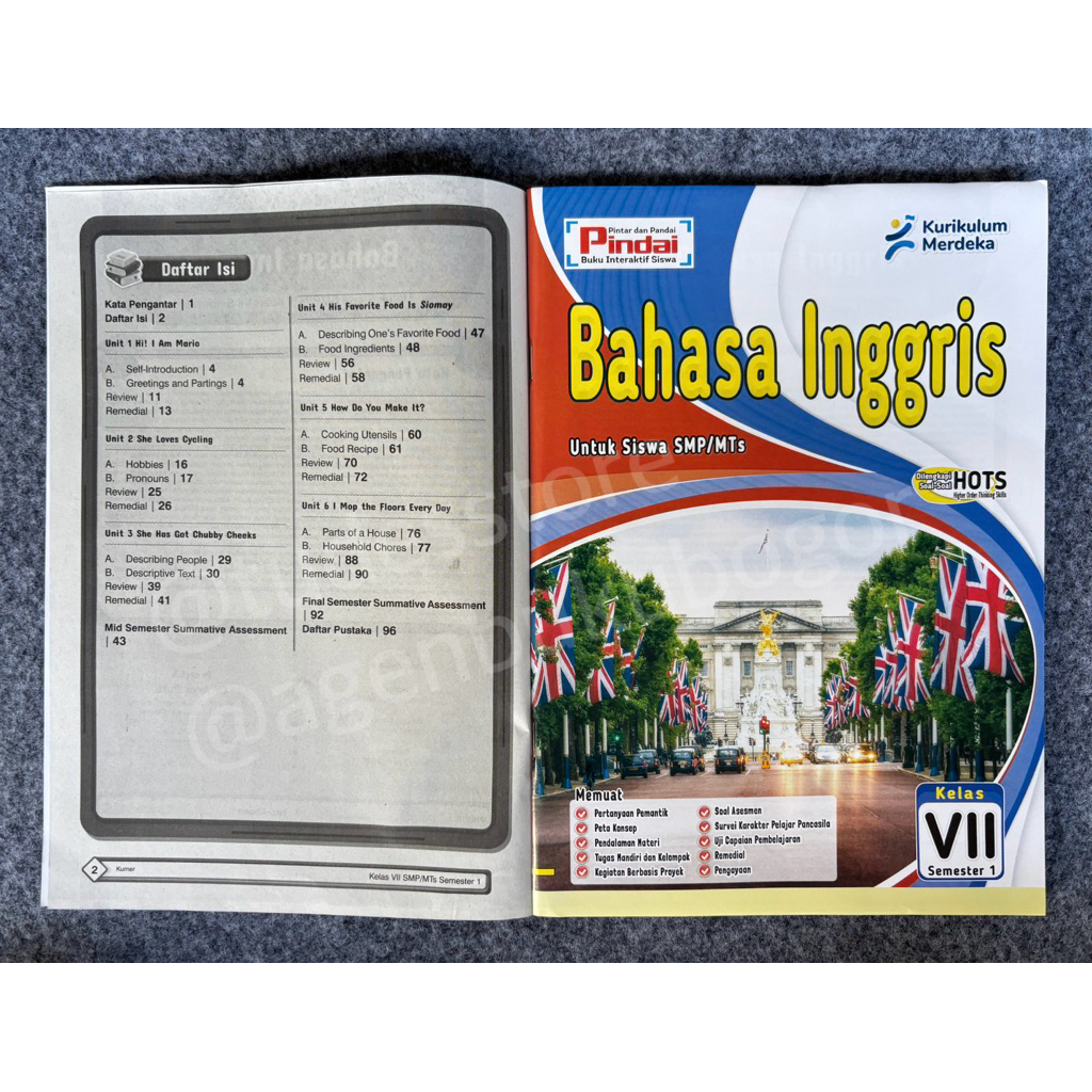 Lks bahasa inggris SMP semester 1 terbaru