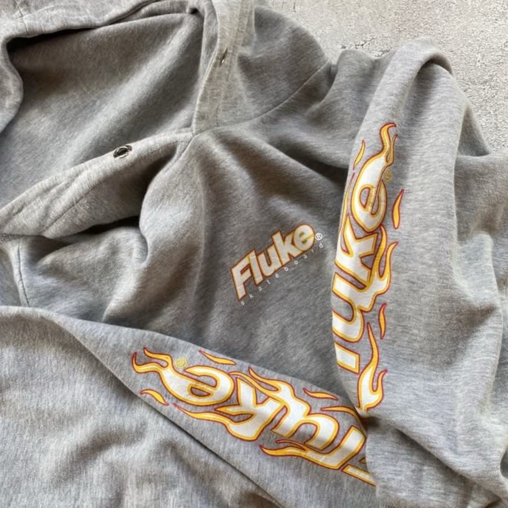 Fluke Skateboard Flames Hoodie