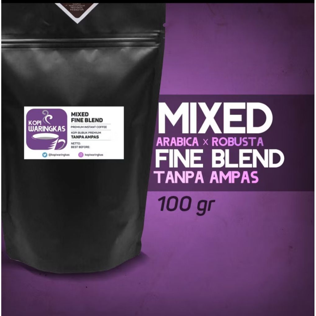 

KOPI WARINGKAS ORIGINAL MIXED FINE BLEND | KOPI BUBUK TANPA AMPAS PREMIUM SUPER ENAK DAN GAMPANG LARUT (100 GR)