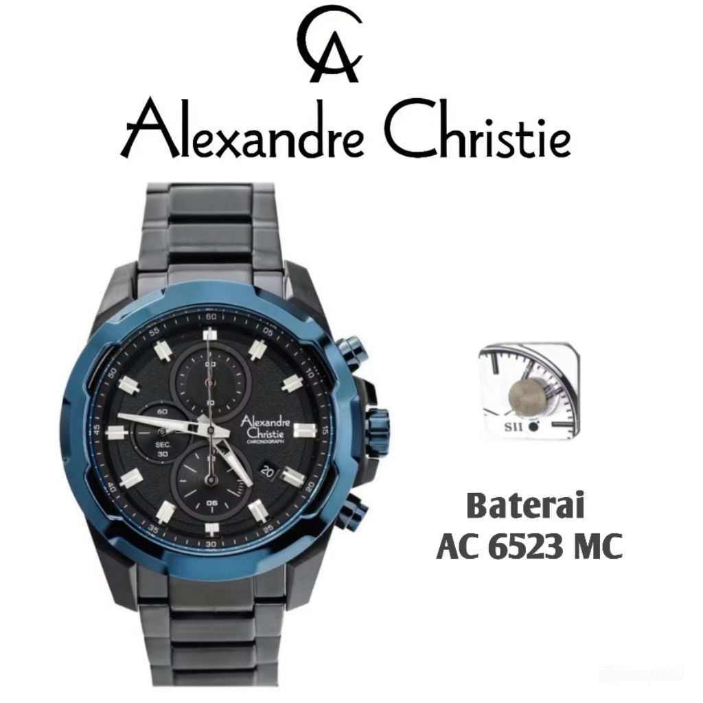 Baterai Jam Tangan Alexandre Christie Type AC 6523 MC