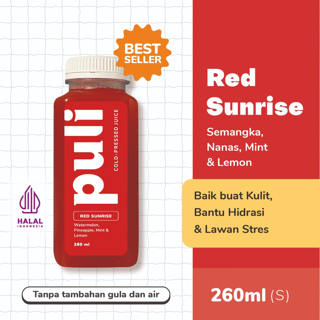 

Puli Juice - Red Sunrise | Cold Pressed Juice 260ml (Small)