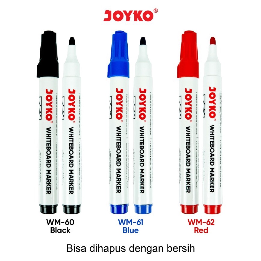 

KODE P83Y Spidol Papan Tulis Whiteboard Marker Joyko 12pc