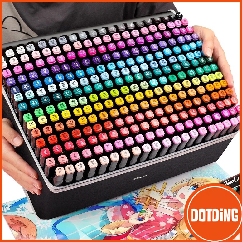 

KODE R48T COD Spidol 2436486812168 Warna Warni Set Marker Pena spidol minyak alkohol Paint Draw Hadiah Anak Perempuan Laki