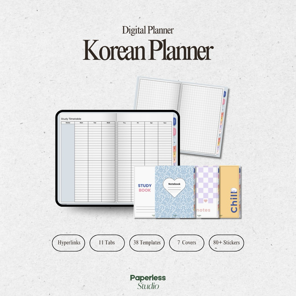 

Korean Digital Planner by Paperless