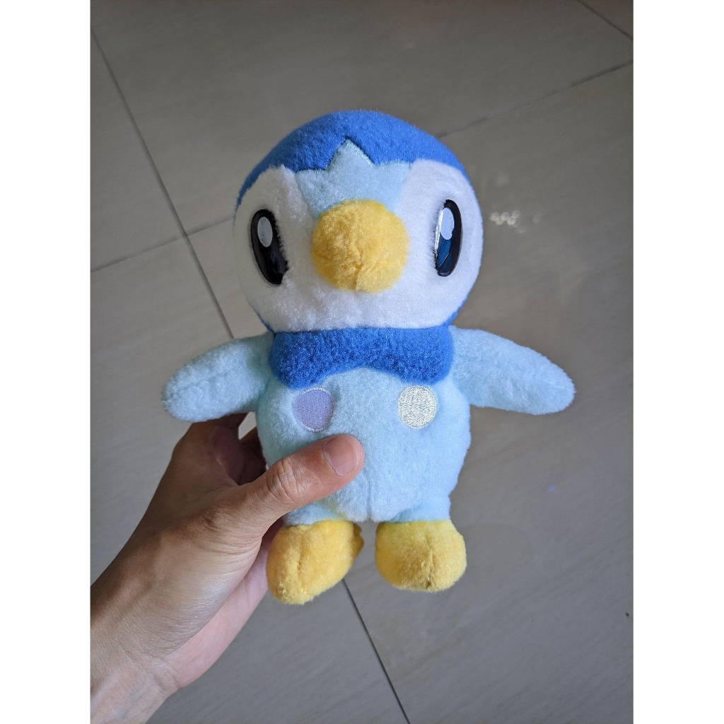 Boneka Pokemon Piplup Plush Mata Keras Cutting Brand