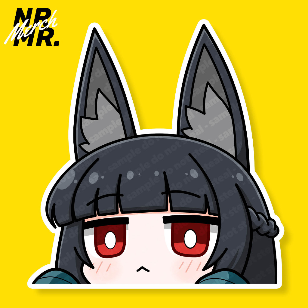 

Hoshimi Miyabi Peek Vinyl Sticker fanmade Zenless Zone Zero ZZZ