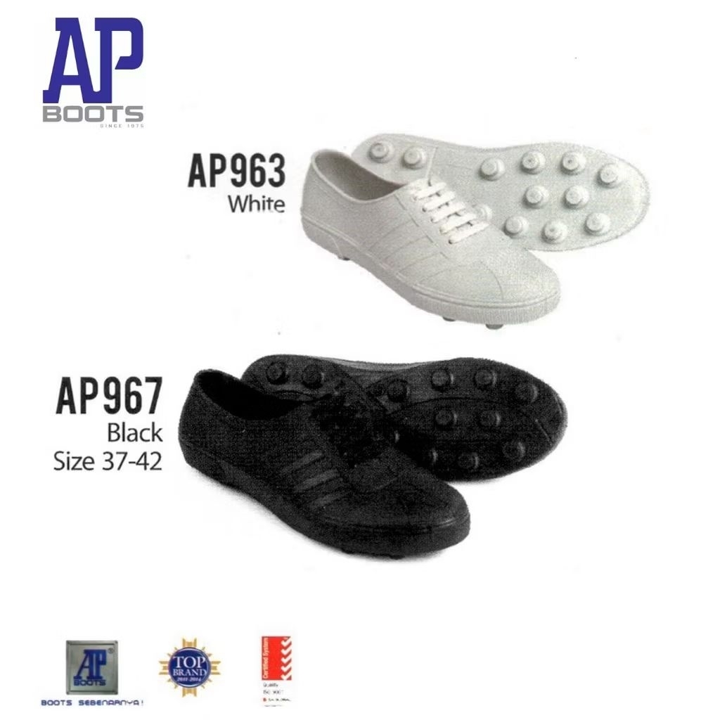 AP PUL BOLA 963 Putih dan 967 Hitam AP Boot SEPATU PETANI & BERKEBUN