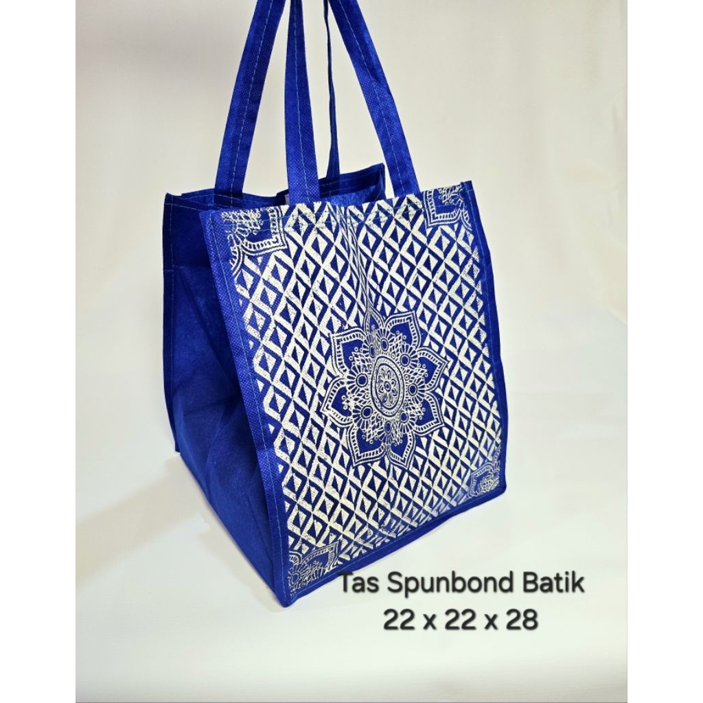 

6pcs Tas Spunbond Batik 22x22x28 Tas Hajatan Goodie Bag