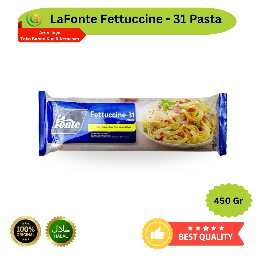 

La Fonte Fettuccine 31 Pasta Spagheti Instan 450 Gram Original