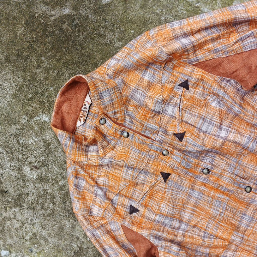 kemeja flanel black yak