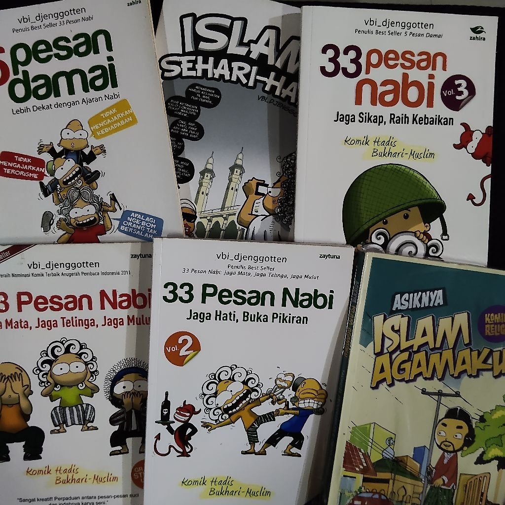 Buku Original • Komik Islami 33 Pesan Nabi / 5 Pesan Damai Nabi / Islam Sehari Hari / Islam Agamaku